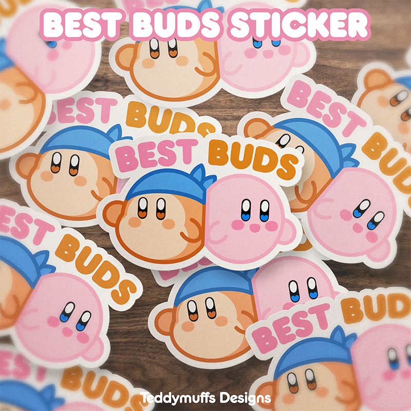 Kirby & Waddle Dee Sticker