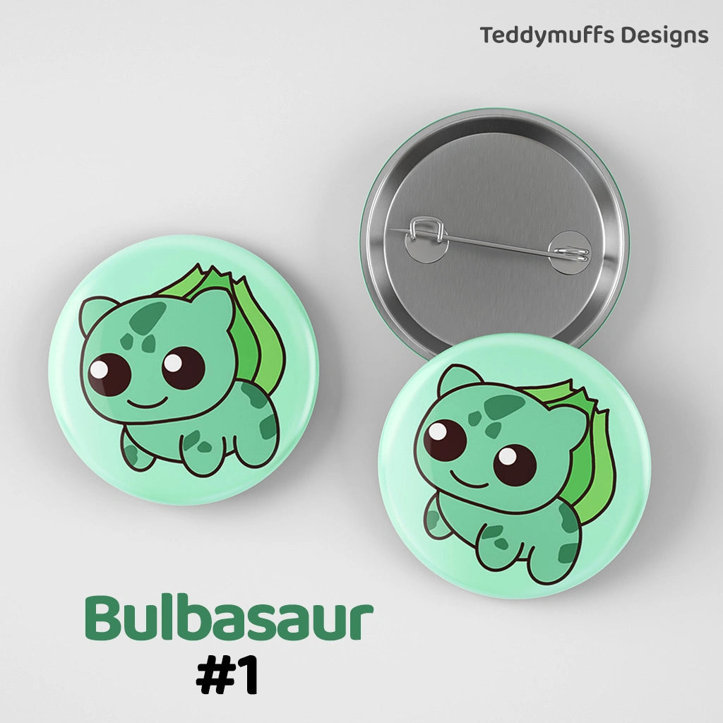 Bulbasaur Button Pin