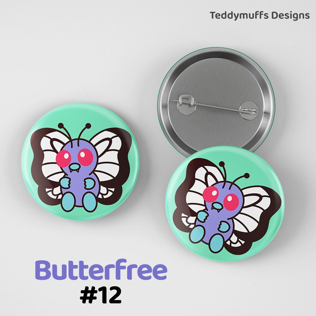 Butterfree Button Pin