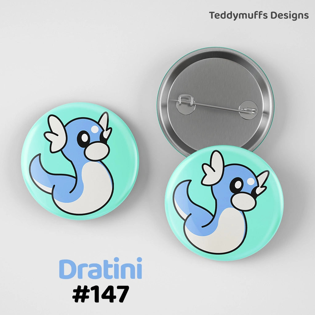 Dratini Button Pin