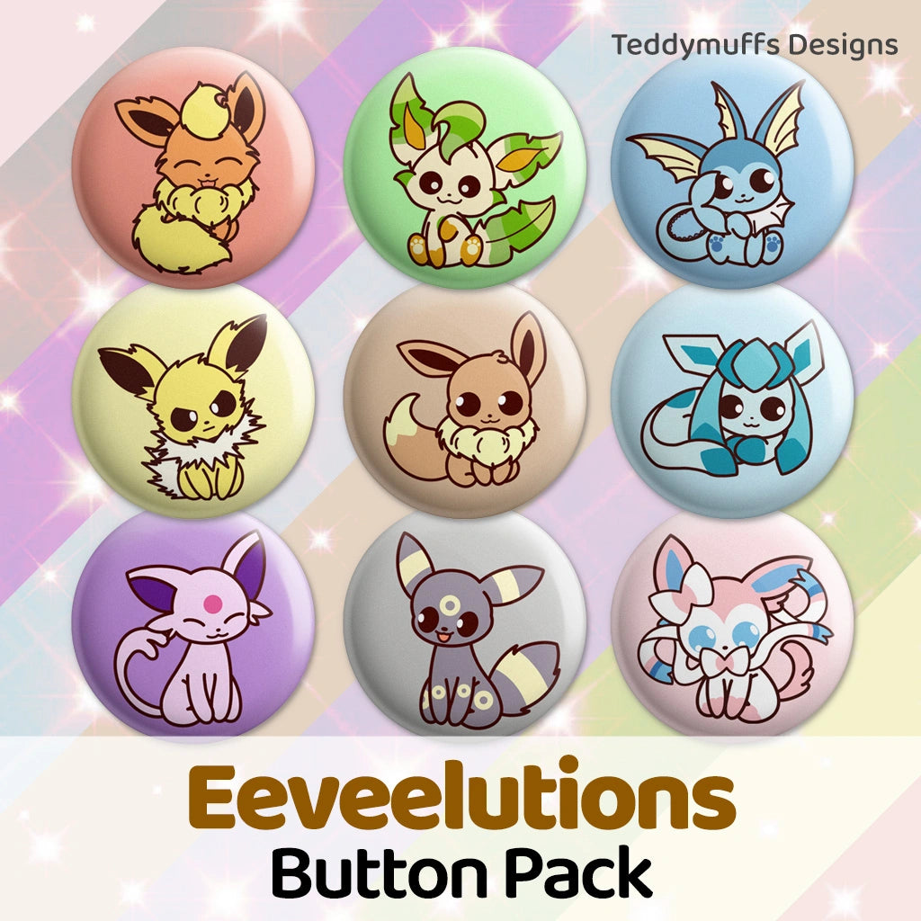 Jolteon Button Pin