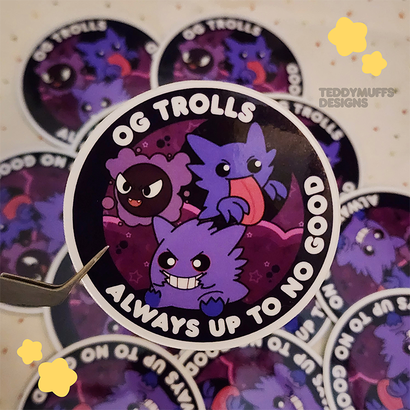 Ghost Trolls Magnet