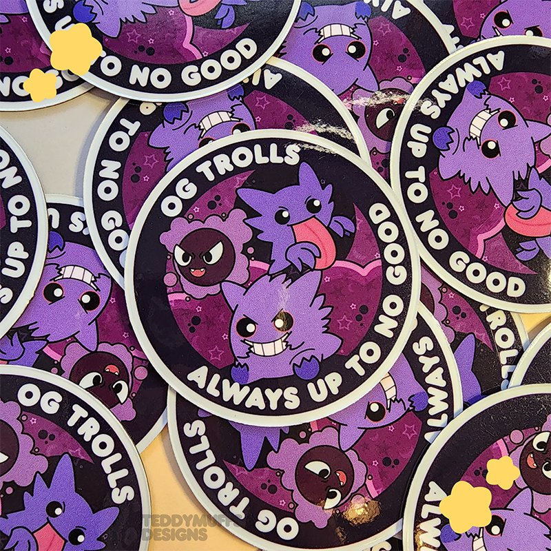 Ghost Trolls Magnet