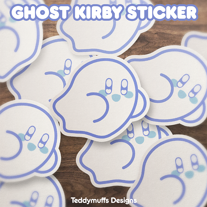 Ghost Kirby Sticker