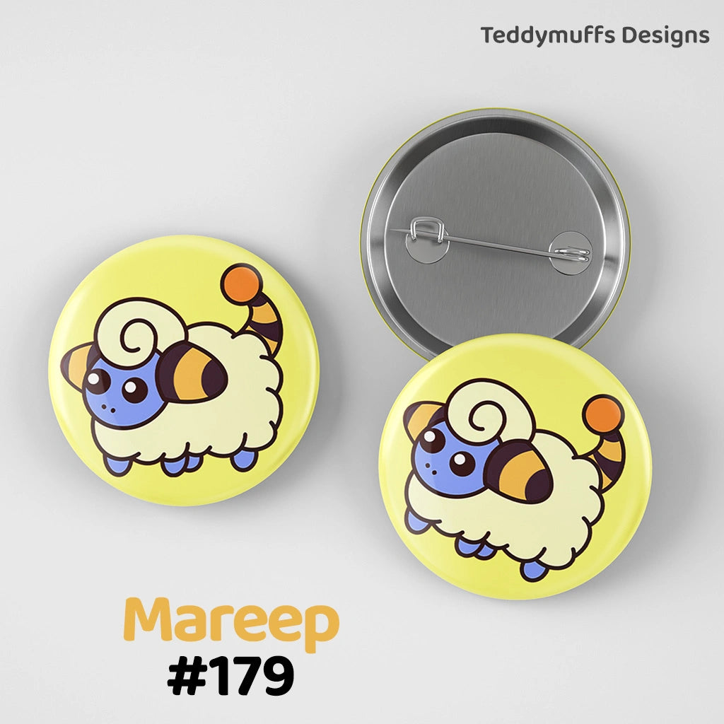 Mareep Button Pin