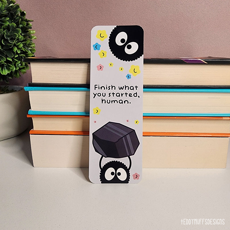 "Finish what you started" Sootsprite Bookmark