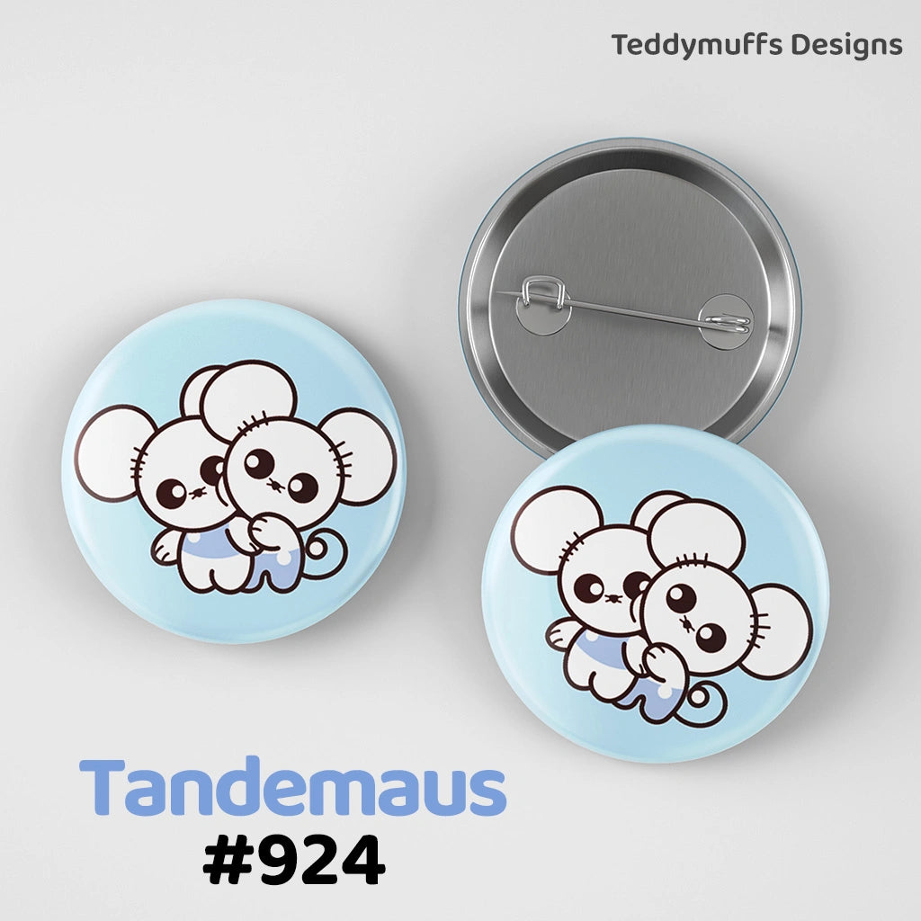 Tandemaus Button Pin