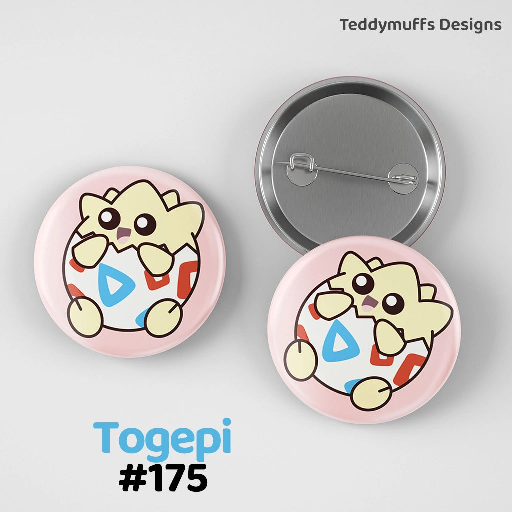 Togepi Button Pin