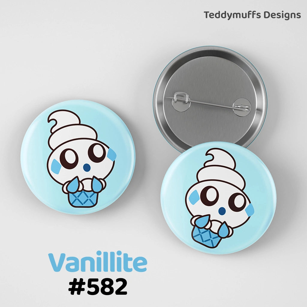 Vanillite Button Pin