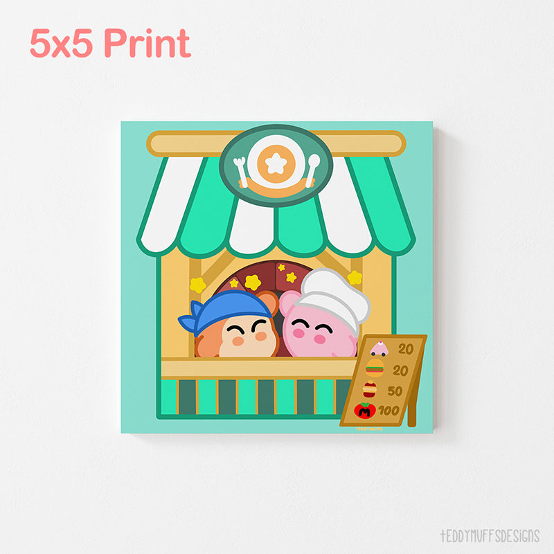 Waddle Dee Café Print
