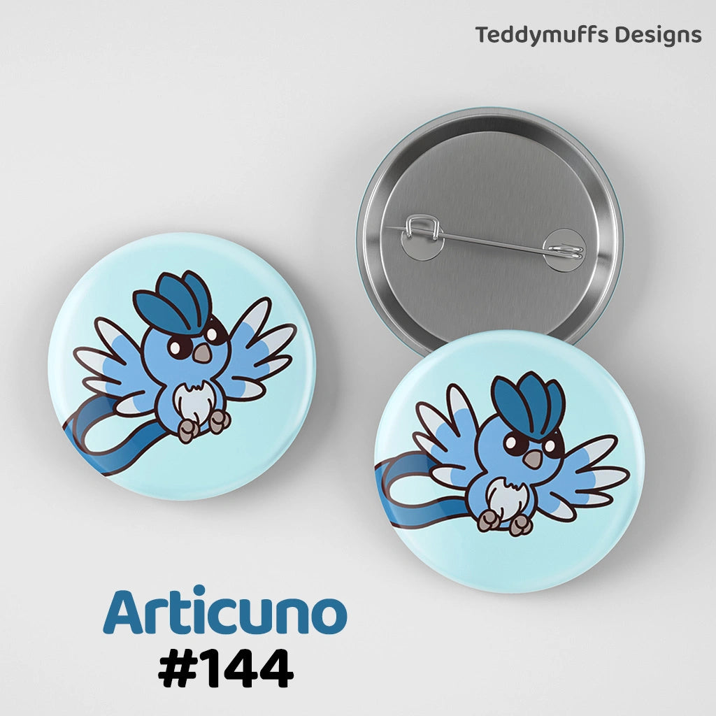 Articuno Button Pin