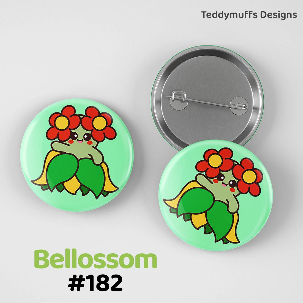 Bellossom Button Pin