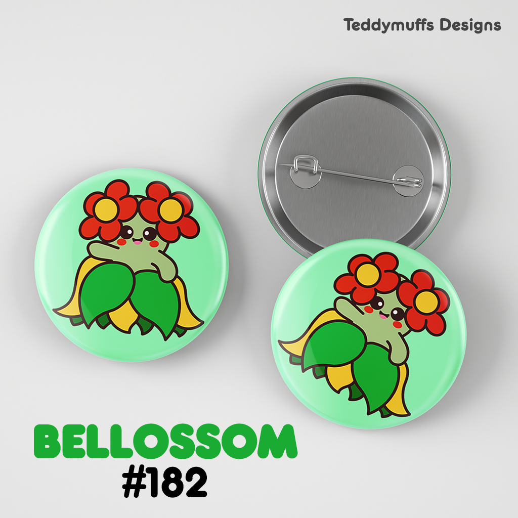 Bellossom Button Pin