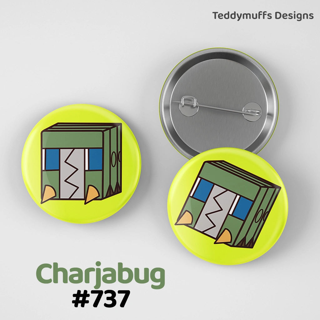 Charjabug Button Pin