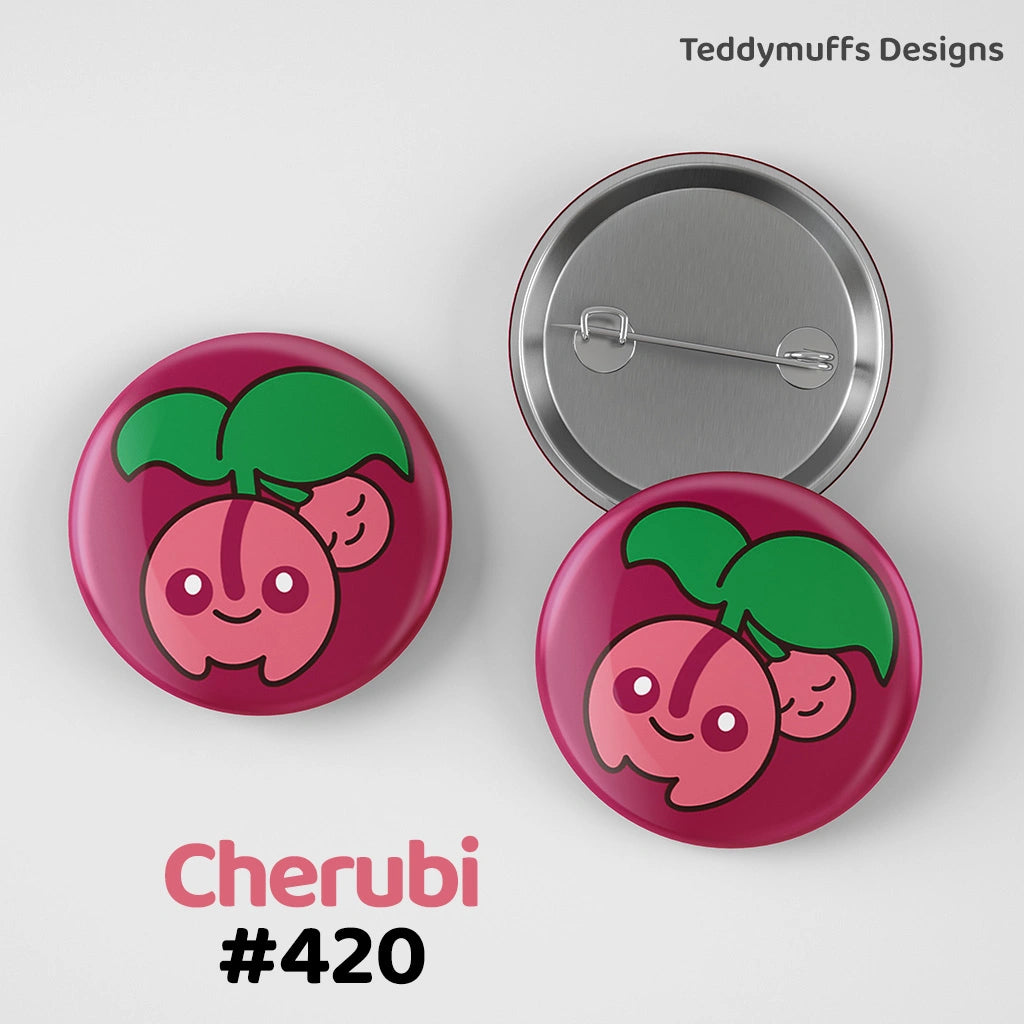 Cherubi Button Pin