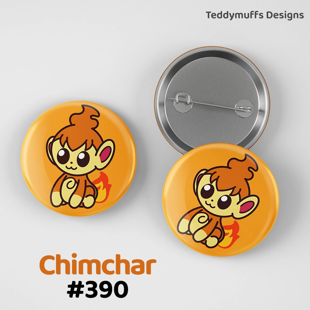 Chimchar Button Pin