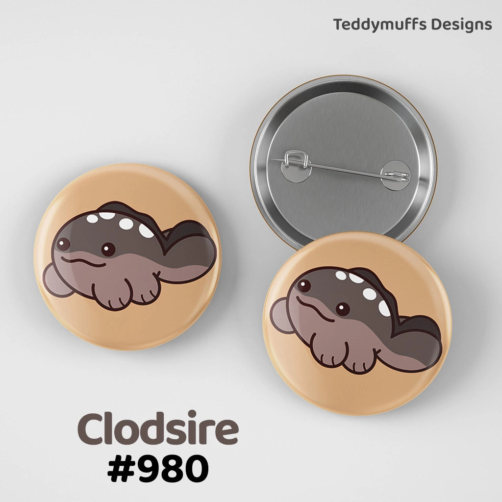 Clodsire Button Pin