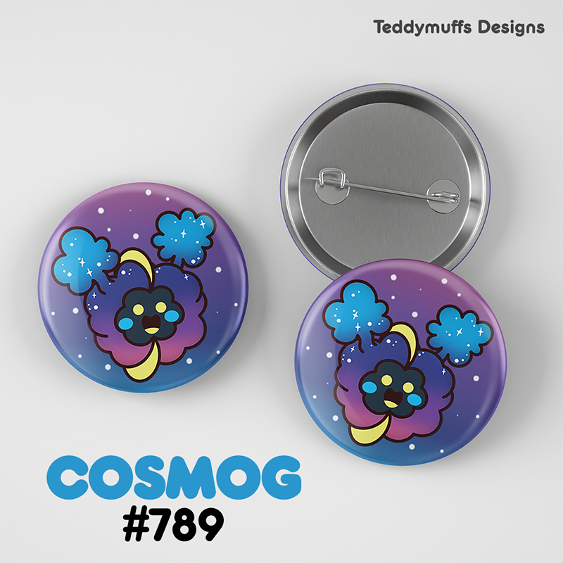 Cosmog Button Pin
