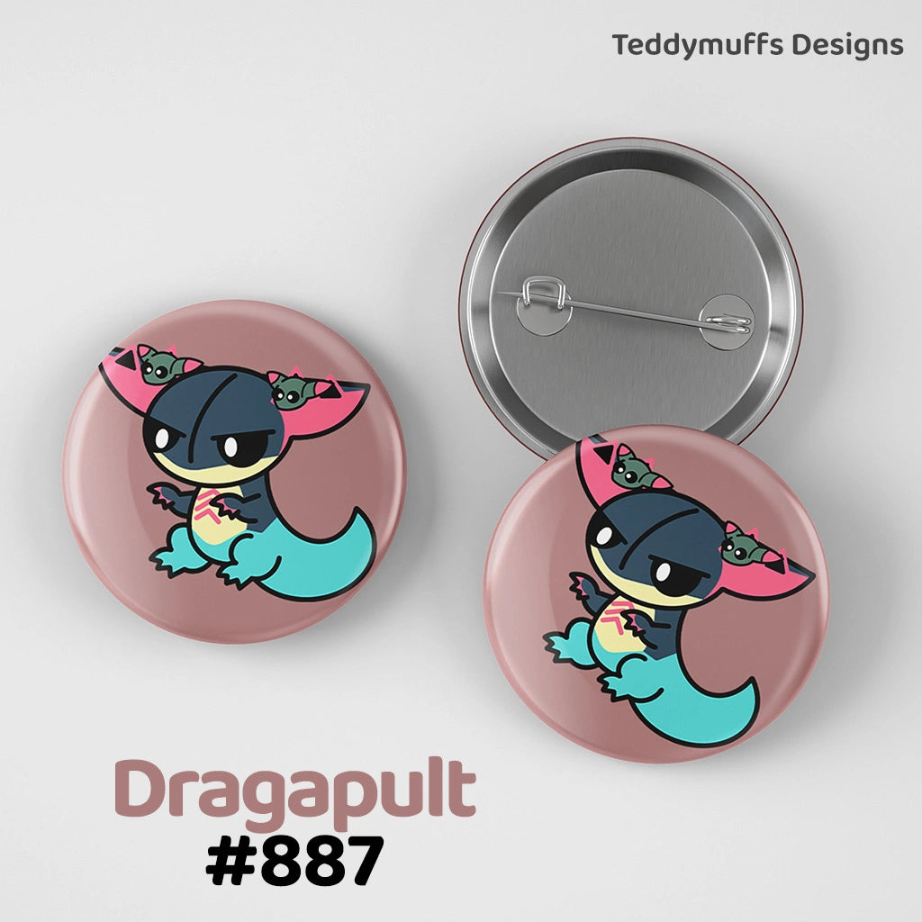 Dragapult Button Pin