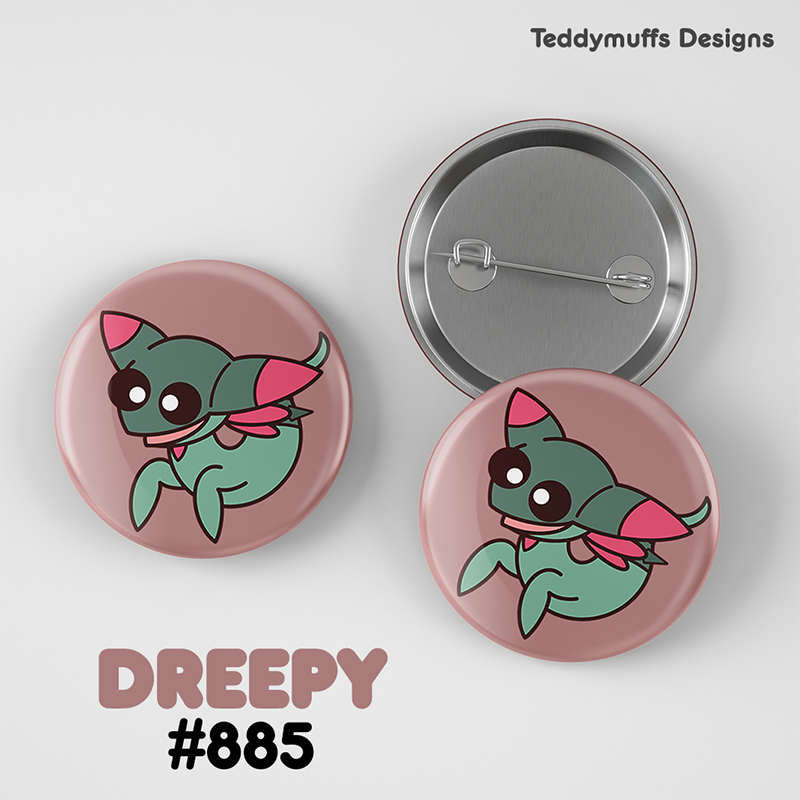 Dreepy Button Pin