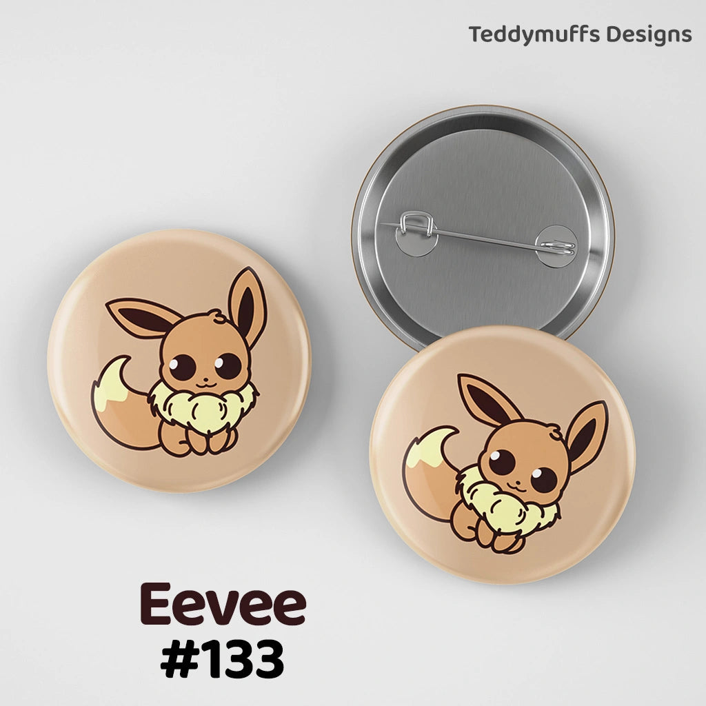 Eevee Button Pin