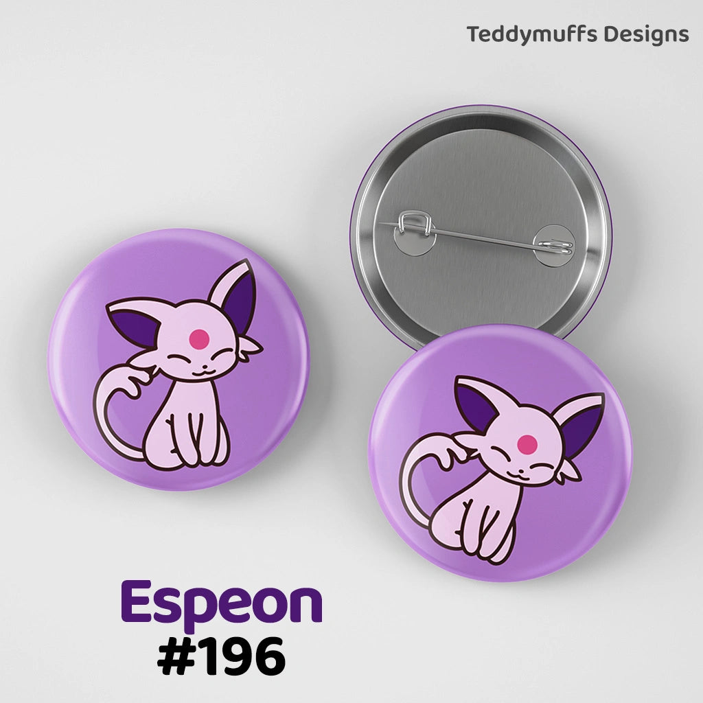 Espeon Button Pin