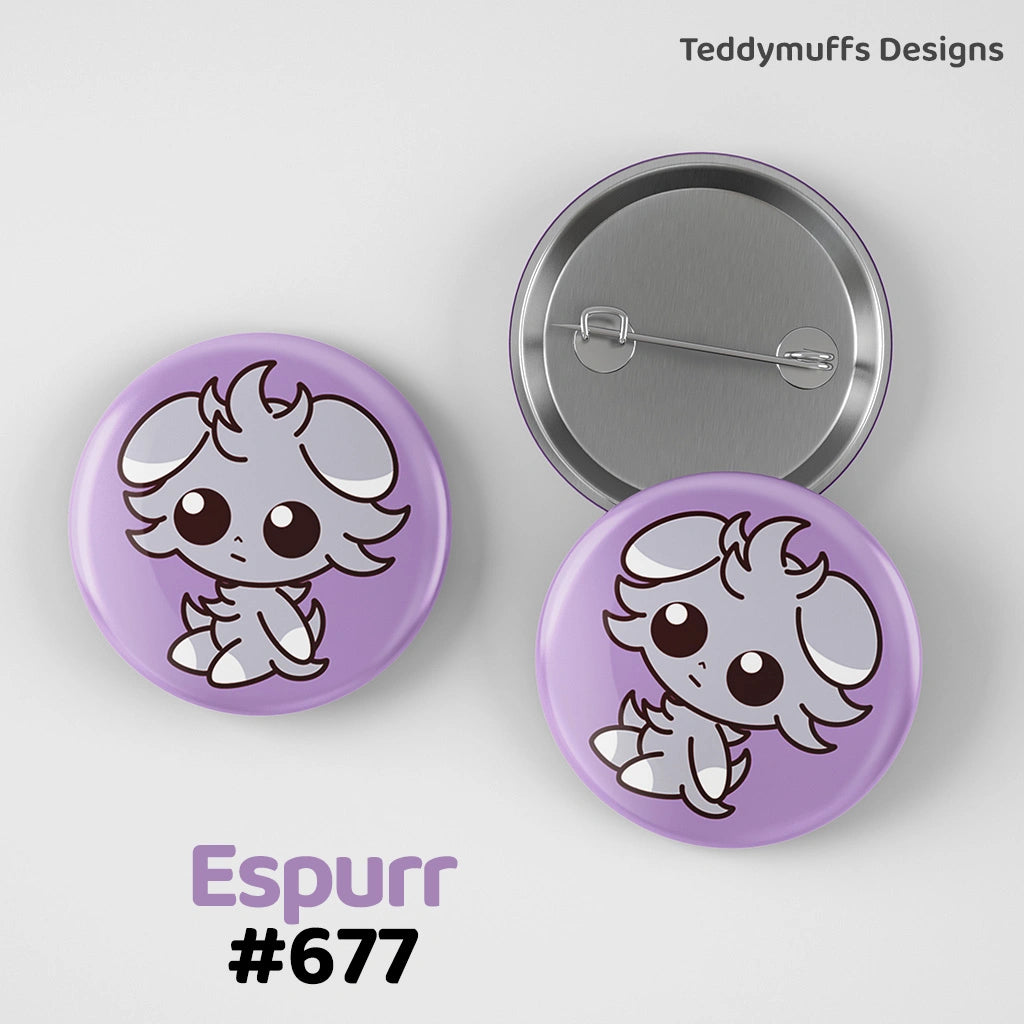 Espurr Button Pin