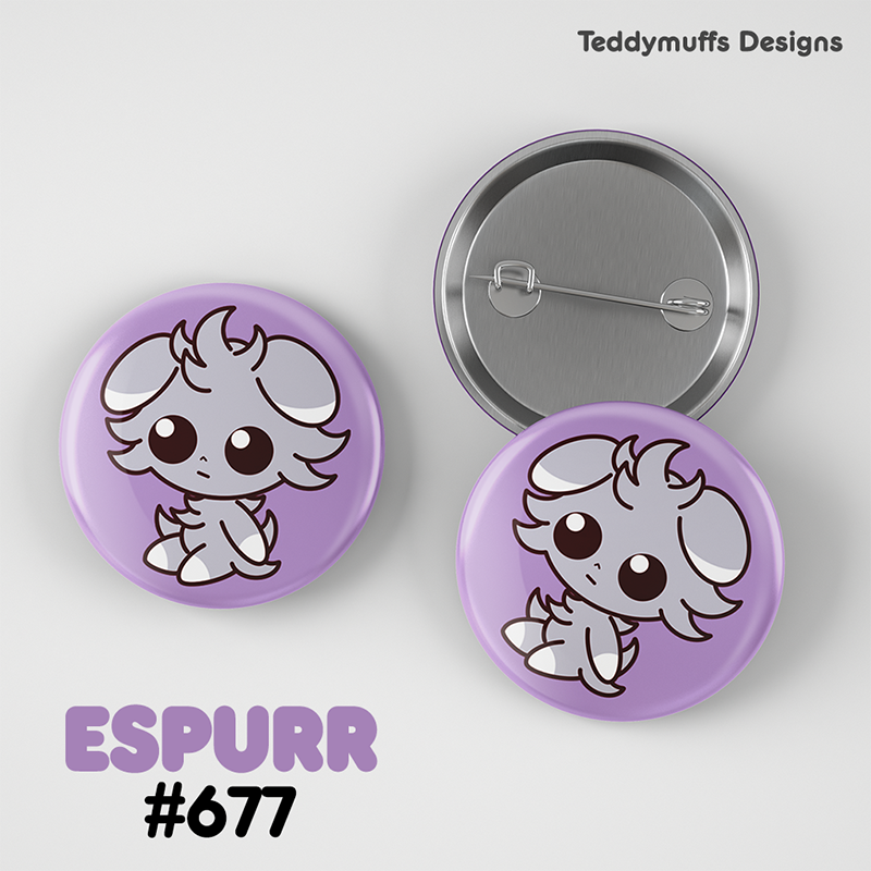 Espurr Button Pin