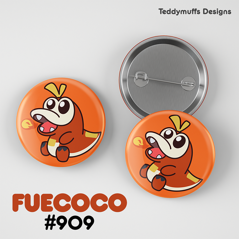 Paldea Button Pins