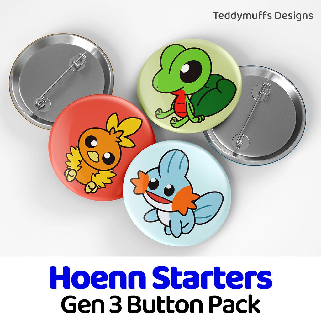 Hoenn Button Pins