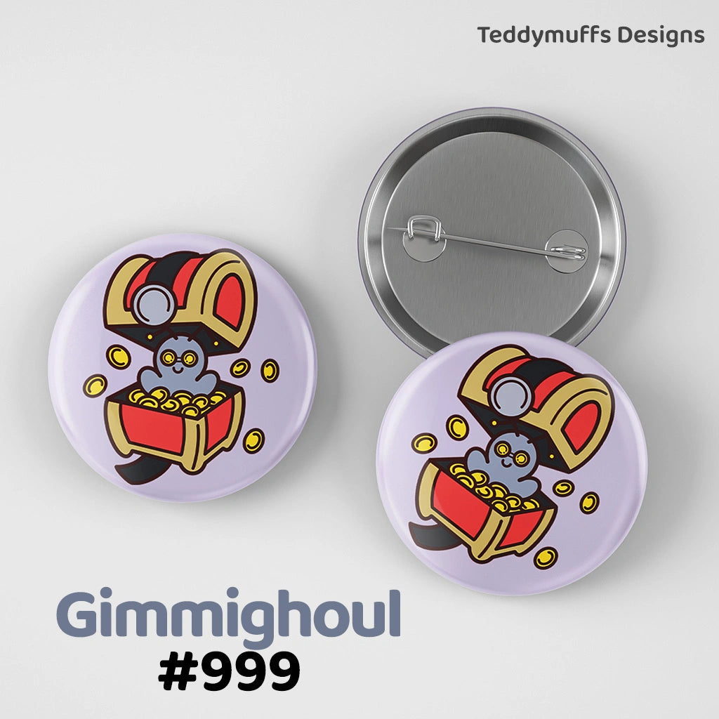 Gimmighoul Button Pin