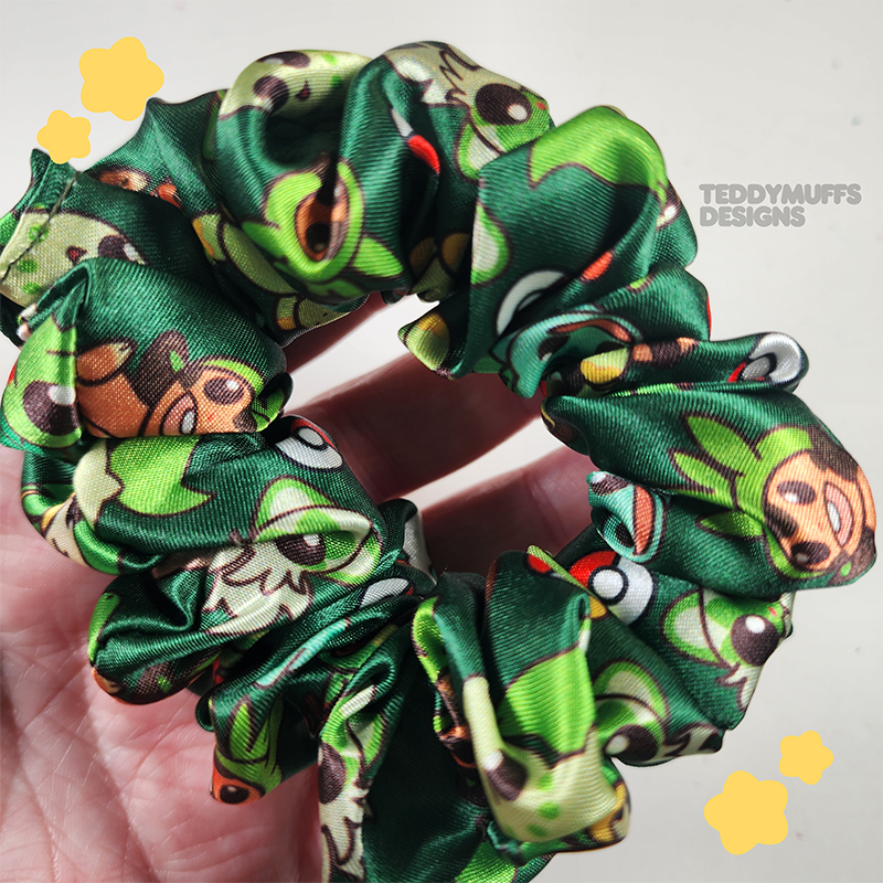 Grass Type Starters Scrunchie | Pokemon