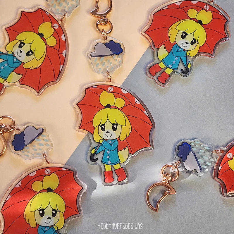 Isabelle Rain Cloud Keychain