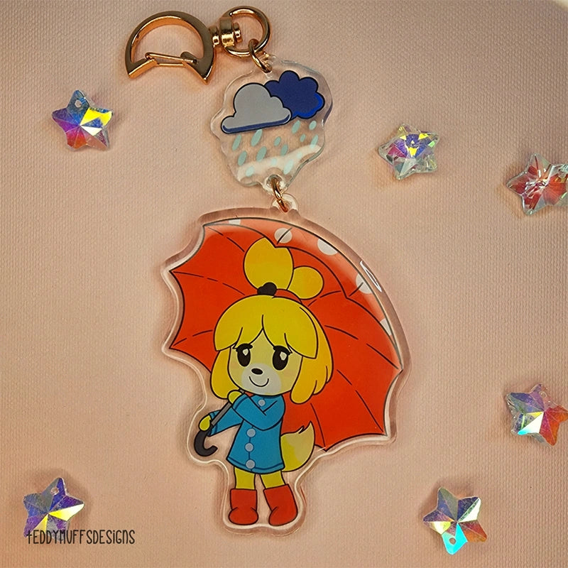 Isabelle Rain Cloud Keychain