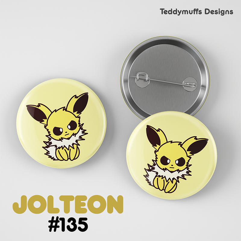 Eeveelutions Button Pins