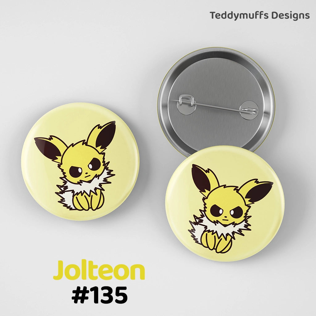Jolteon Button Pin