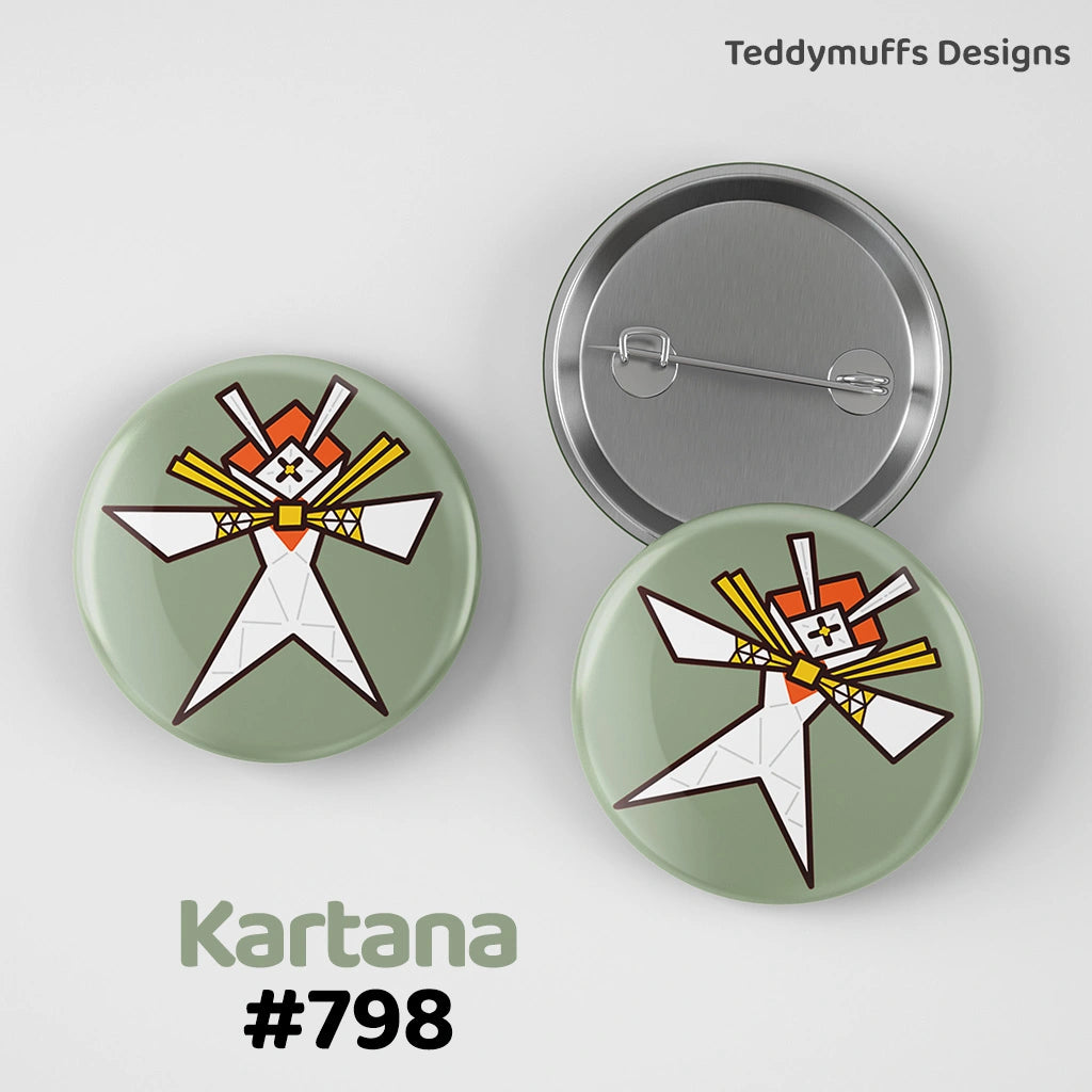 Kartana Button Pin