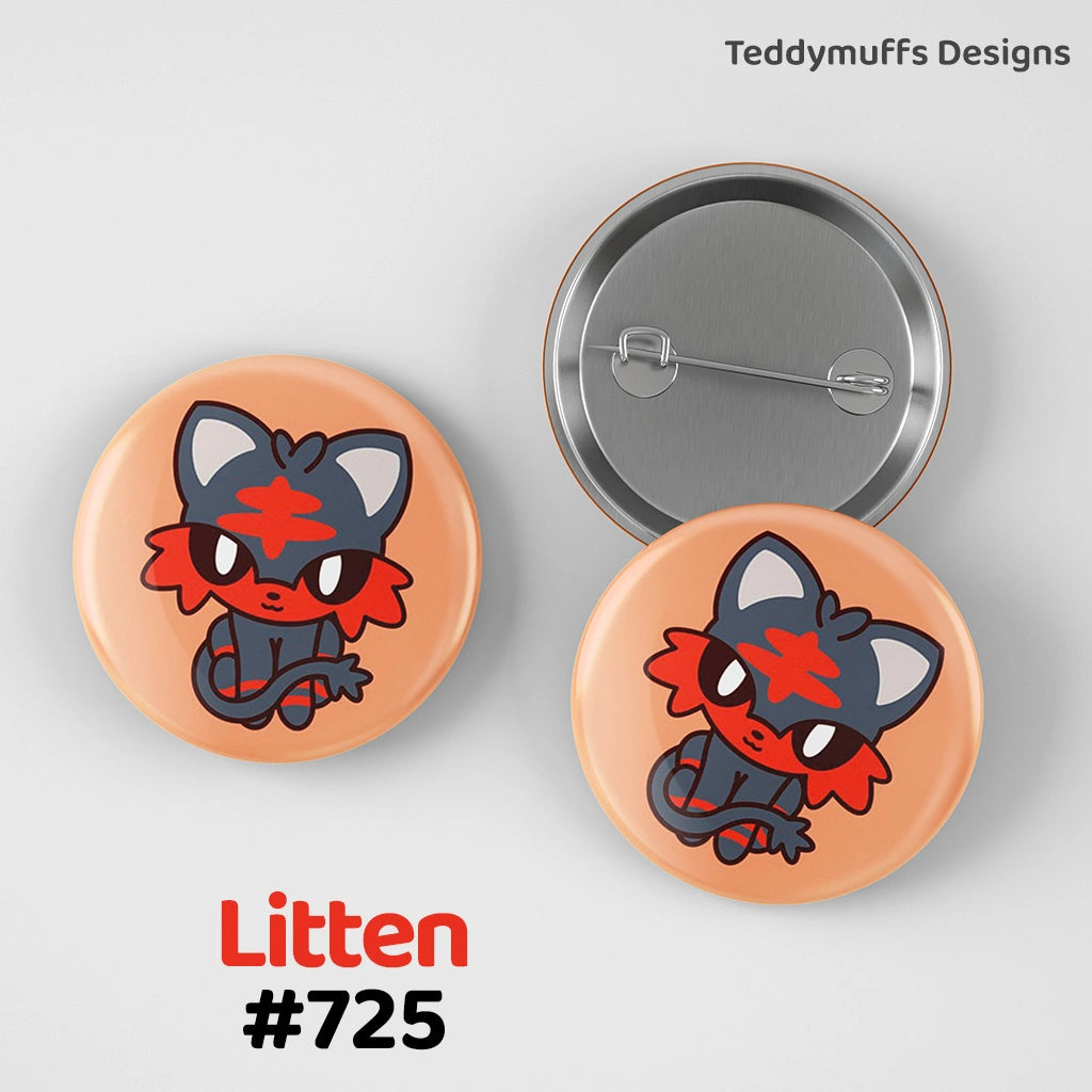 Alola Button Pins