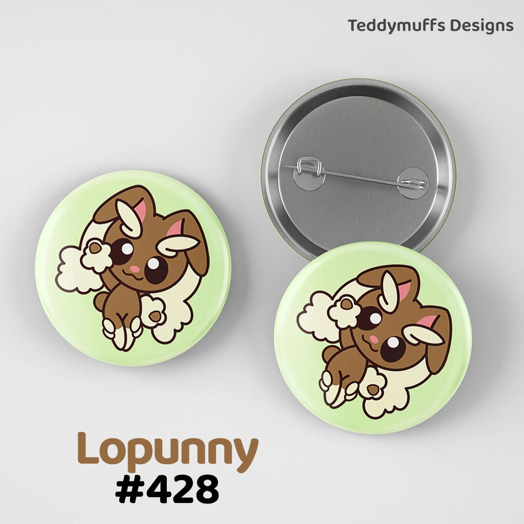 Lopunny Button Pin