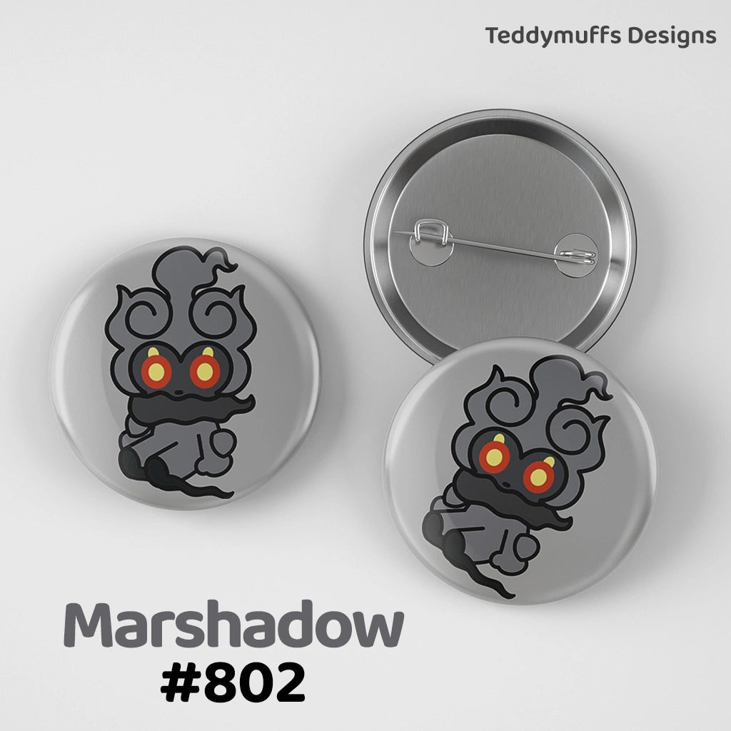 Marshadow Button Pin