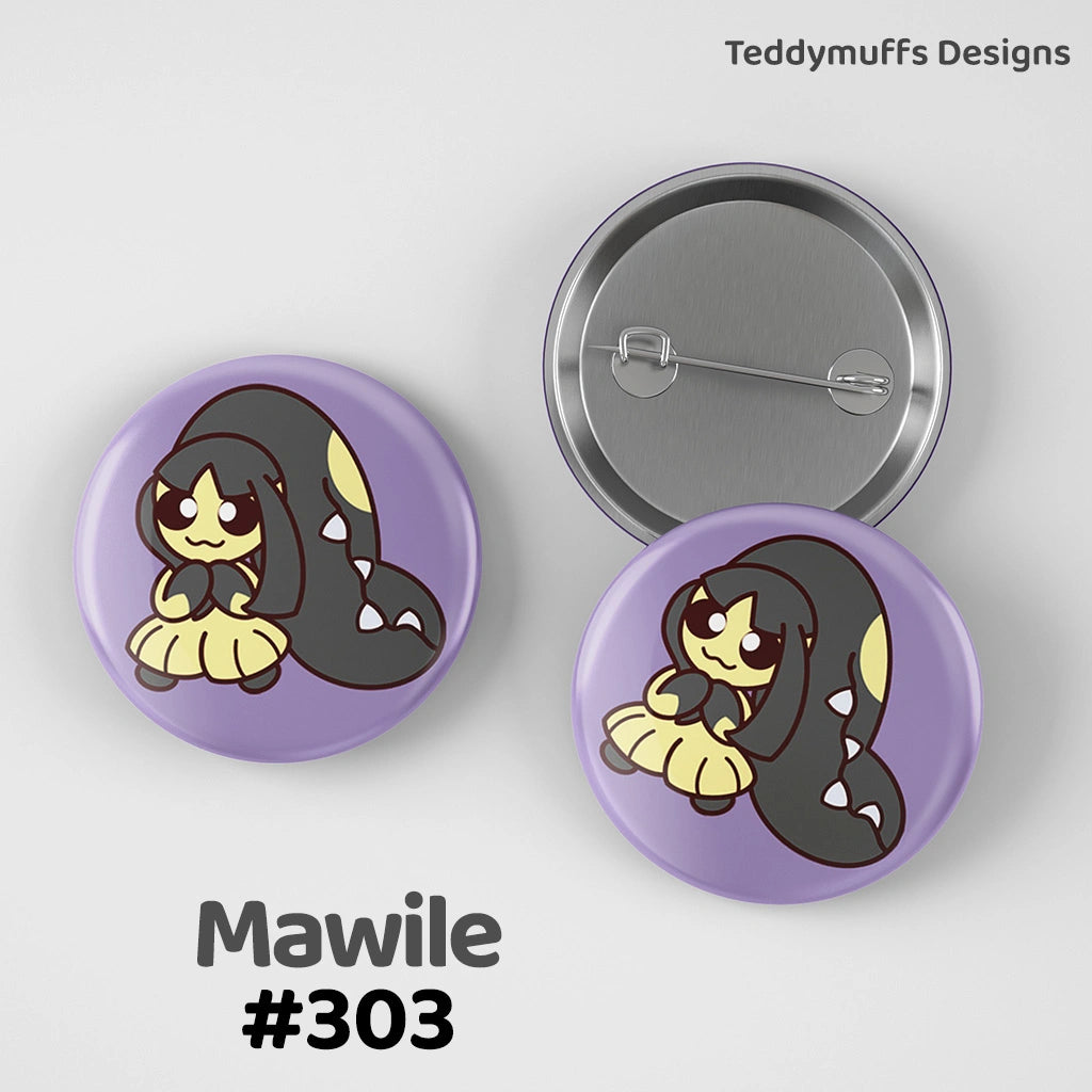 Mawile Button Pin