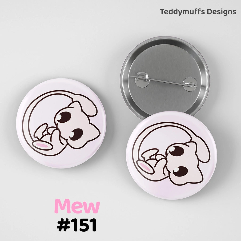Mew Button Pin