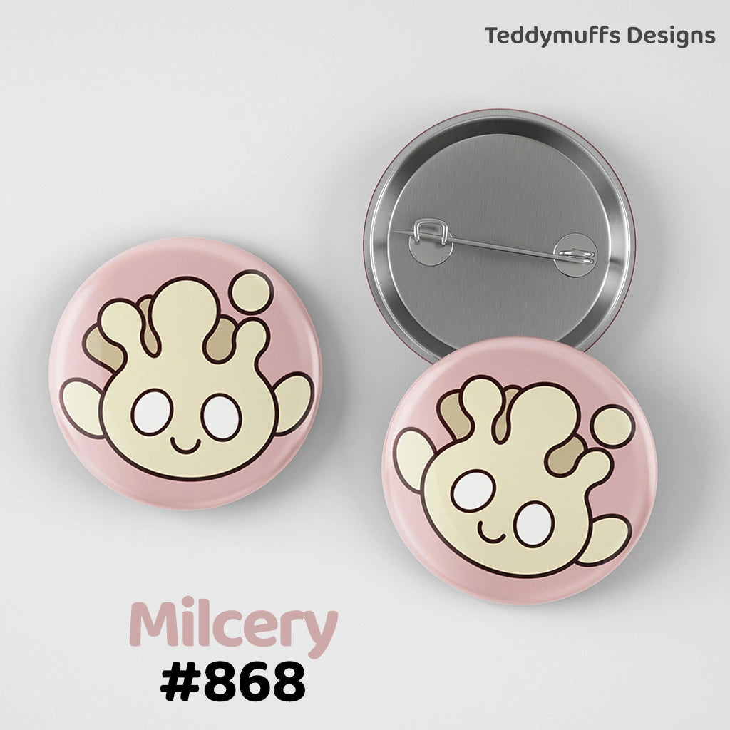 Milcery Button Pin