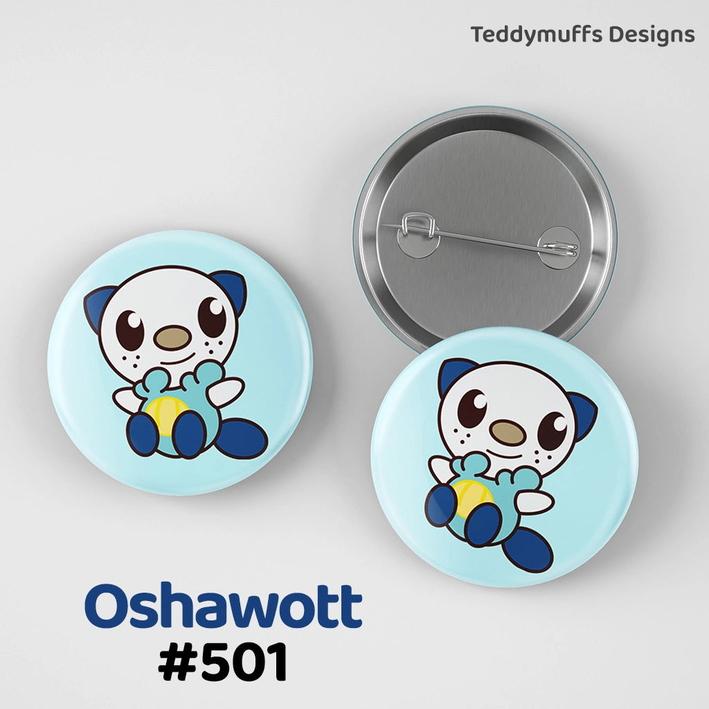 Hisui Button Pins