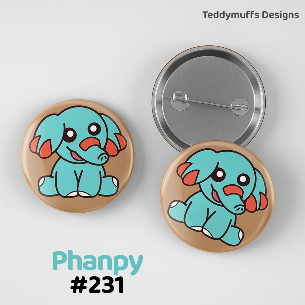 Phanpy Button Pin