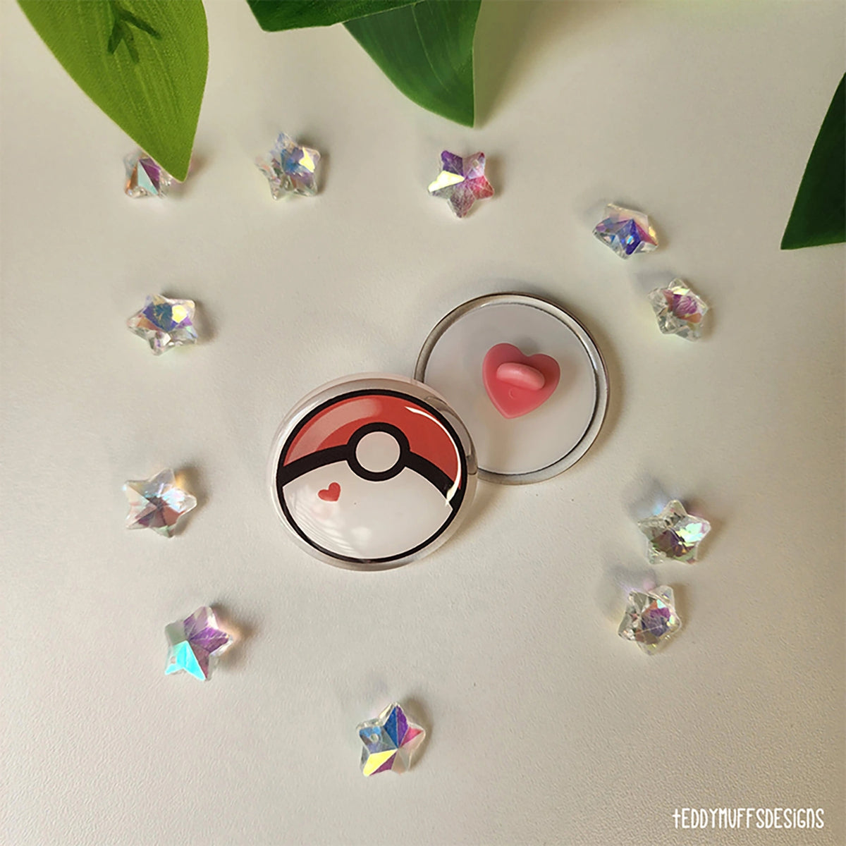 Poke Ball Acrylic Pin (Pokemon Inspired)