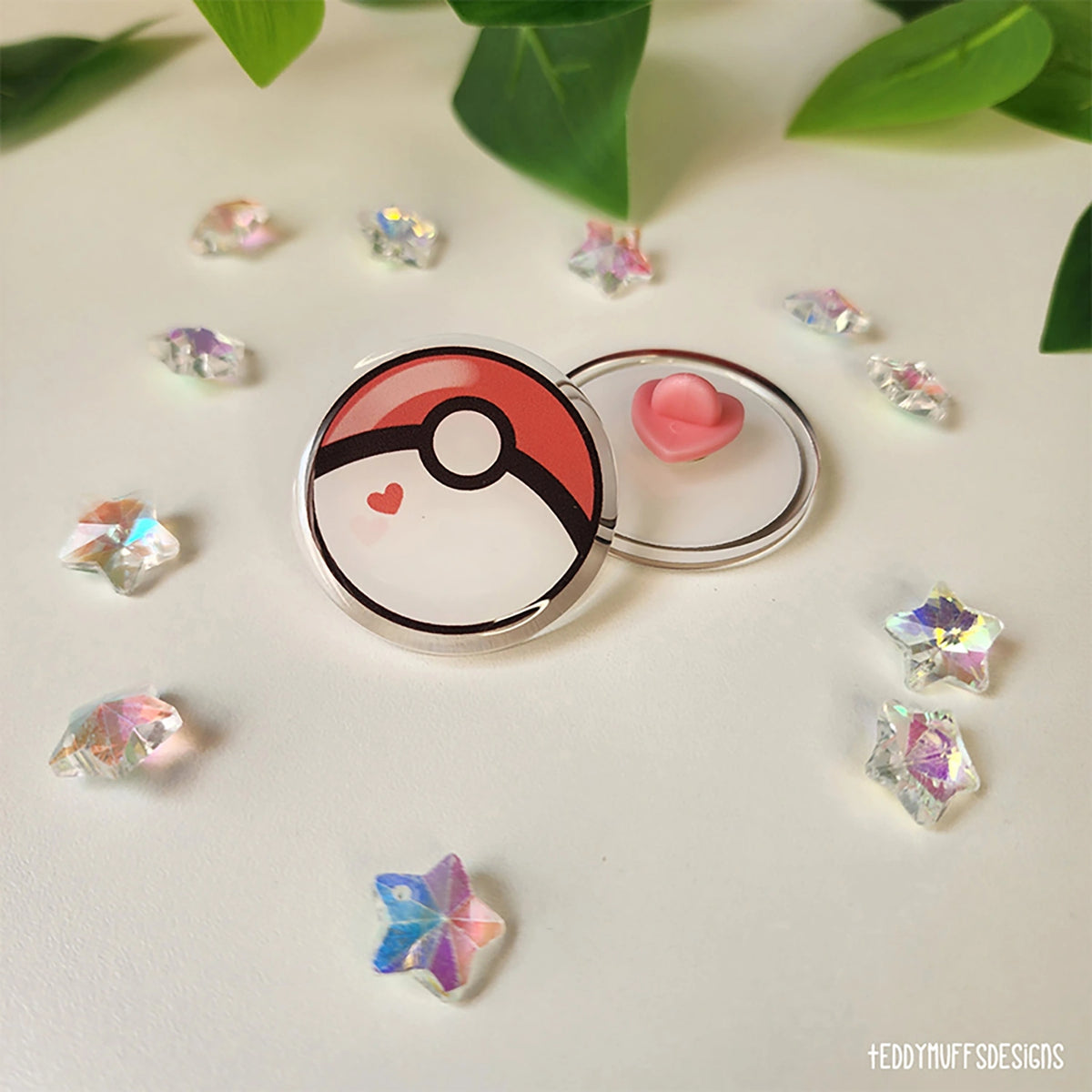 Poke Ball Acrylic Pin (Pokemon Inspired)