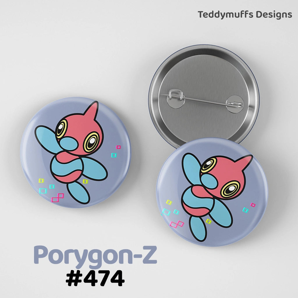 Porygon-Z Button Pin
