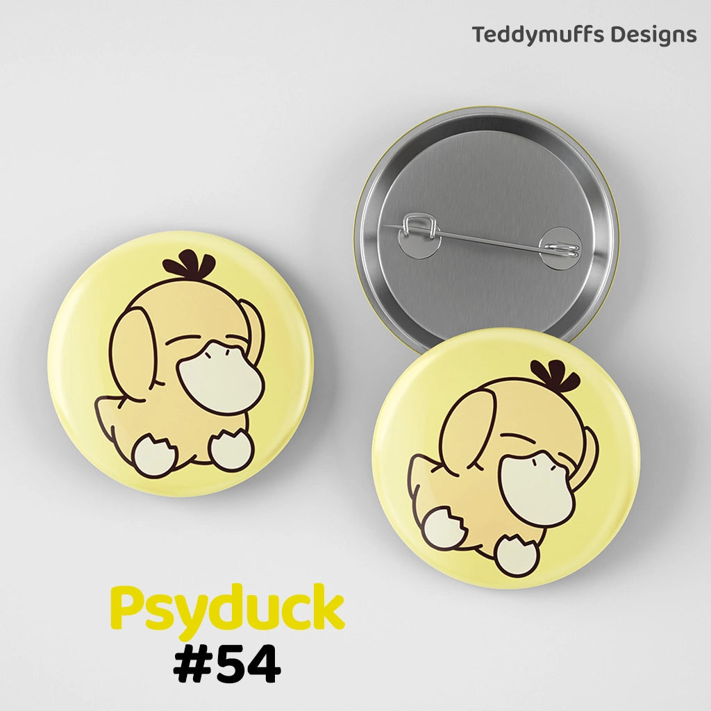Psyduck Button Pin