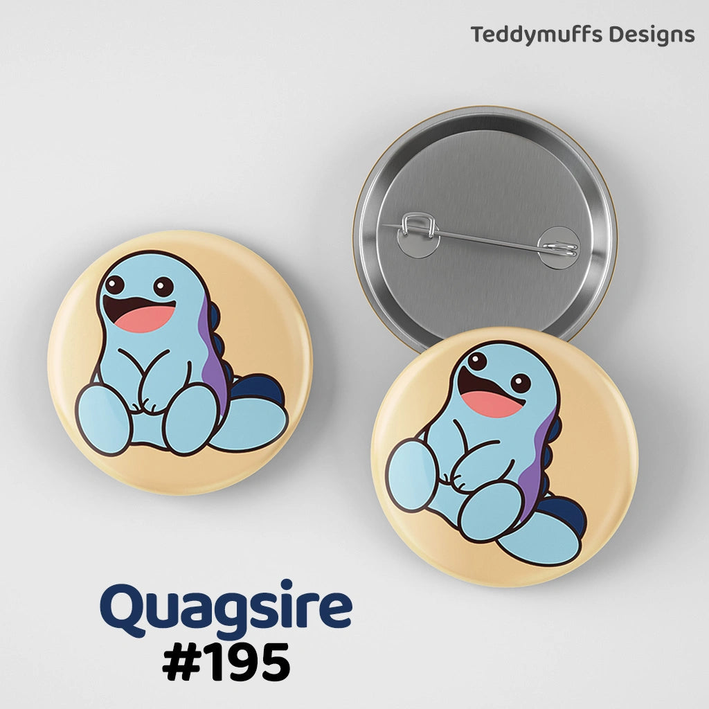 Quagsire Button Pin